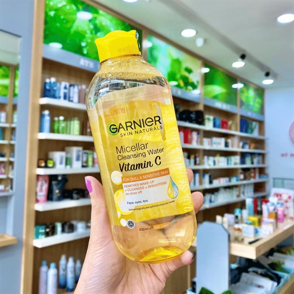 Tẩy trang Garnier 400ml - Vàng Vitamin C (VAT)