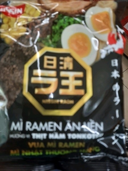Mì Nissin raoh Hương vị thịt hầm tonkotsu