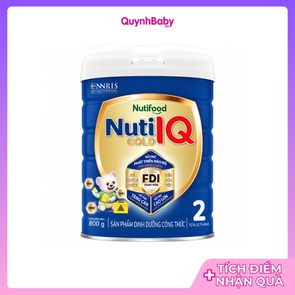 Sữa bột Nuti IQ số 2 800g (từ 6-12tháng)
