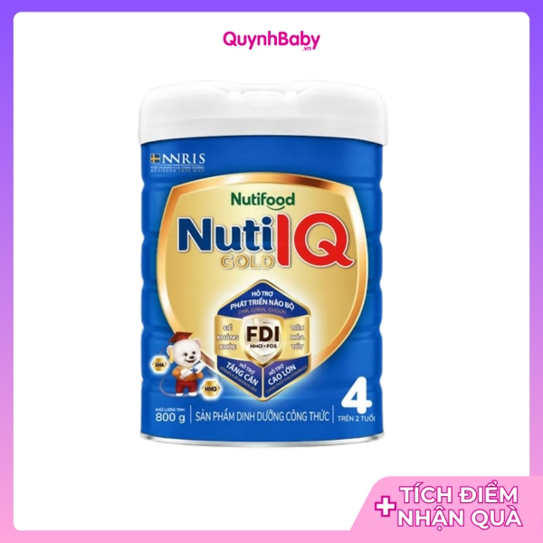 Sữa bột Nuti IQ số 4 800g (từ 2t)