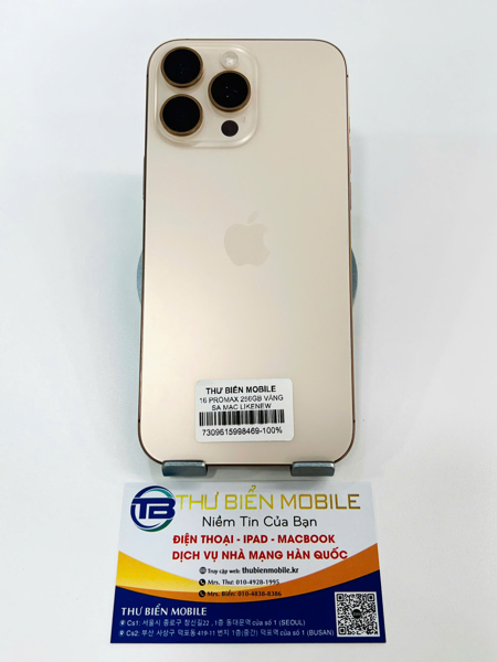 16 PROMAX 256GB VÀNG SA MẠC LIKENEW