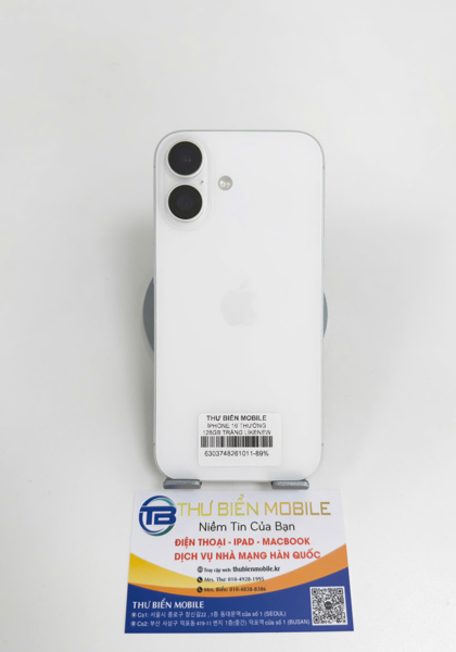 IPHONE 16 THƯỜNG 128GB TRẮNG LIKENEW