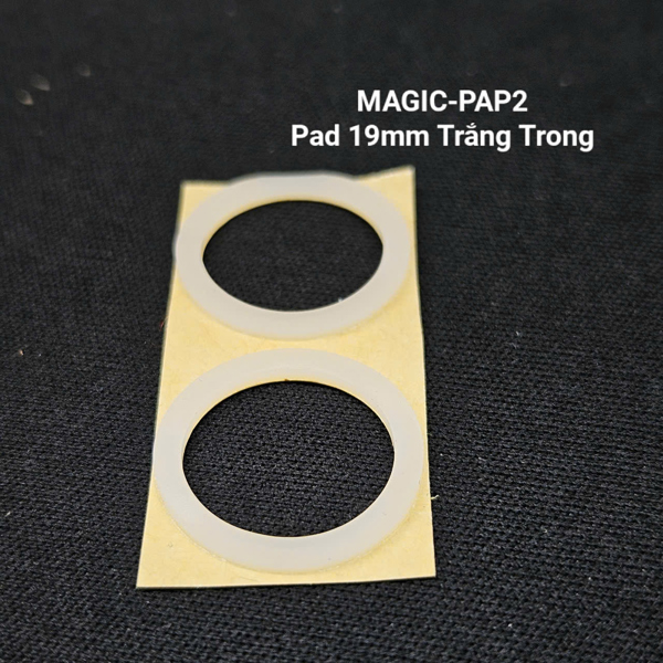 MAGIC-PAD2 PHỤ KIỆN YOYO, CẶP 2 PAD 19MM MÀU TRẮNG TRONG CỦA MAGIC YOYO