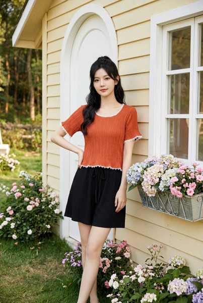 M3630NEW - Quần short thun đen siêu co giãn