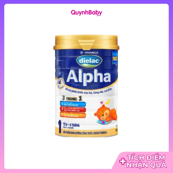 Sữa bột Vinamilk dielac alpha số 1 800g