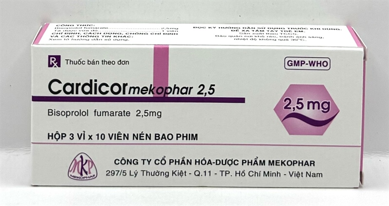 Cardicor 2.5mg Bisoprolol MKP (H/30V)