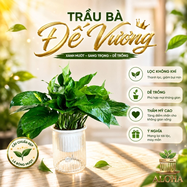 CÂY TRẦU BÀ LÁ XANH THỦY SINH