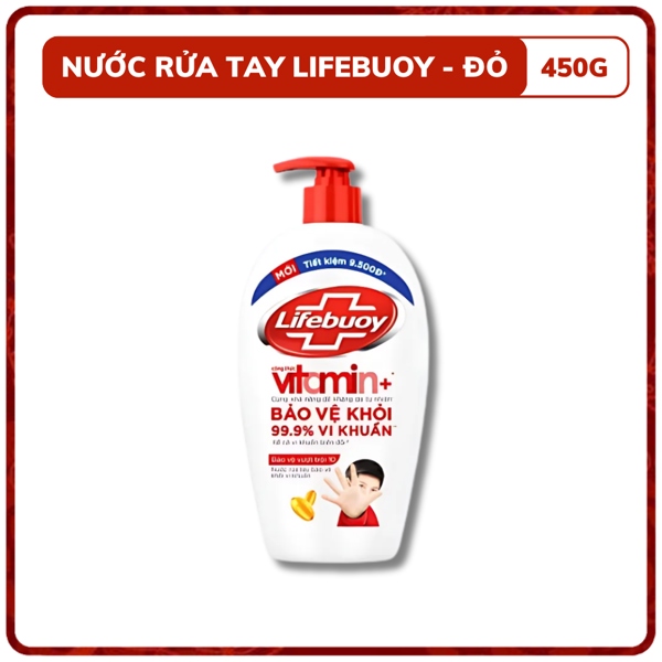 NƯỚC RỬA TAY LIFEBUOY 450G - THÙNG/12CHAI