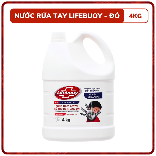 NƯỚC RỬA TAY LIFEBUOY 4KG - THÙNG/3CAN