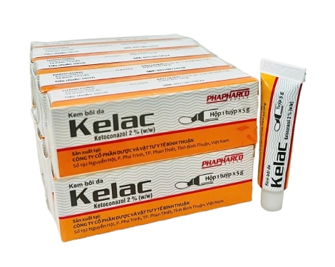 Kelac Ketoconazol 2% Bình Thuận (Lốc/10t/5gr)