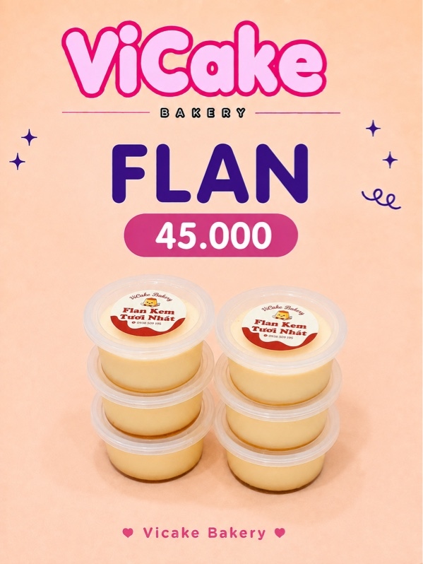 BÁNH FLAN KEM TƯƠI NHẬT