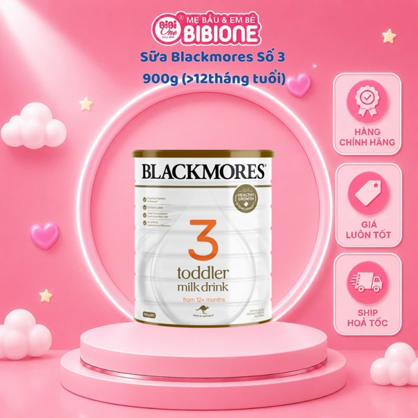 Sữa bột Blackmores Toddler Úc số 3 (>12m) 900g