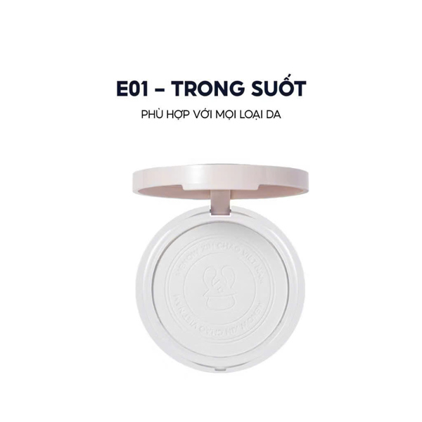 VAT Menow - Phấn phủ dạng nén phiên bản Việt Nam - vỏ trắng E01 - Ảnh 1