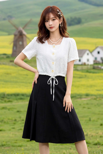 M9030SI - Áo kiểu dây rút
