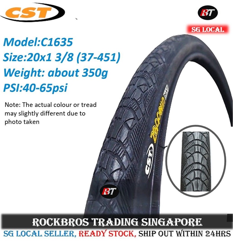 Lốp Cst Zeppelin C1635 20x1 3/8(37-451) 350gram 40-65psi