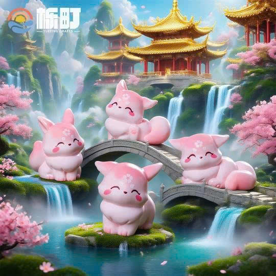 BỘ 4 CỮU VĨ HỒ HỒNG (CÁI)