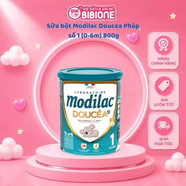 Sữa bột Modilac Doucea Pháp số 1 (0-6m) 800g