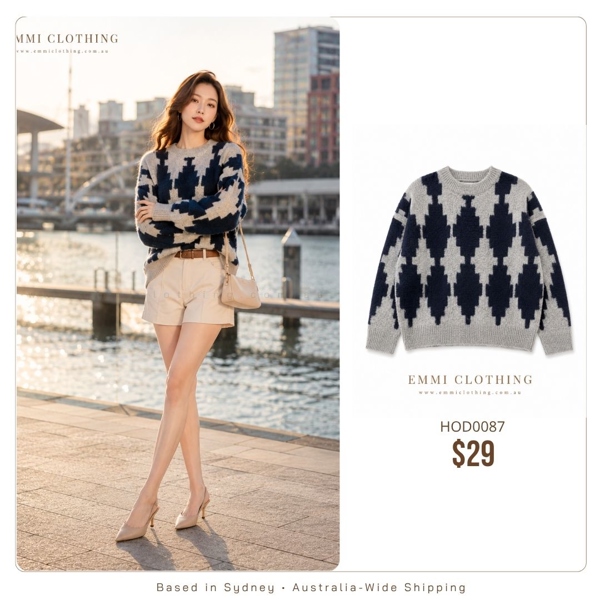 Nordic Geo Knit Sweater