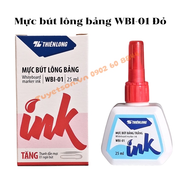 display Mực Lông Bảng WBI-01 Đỏ 1