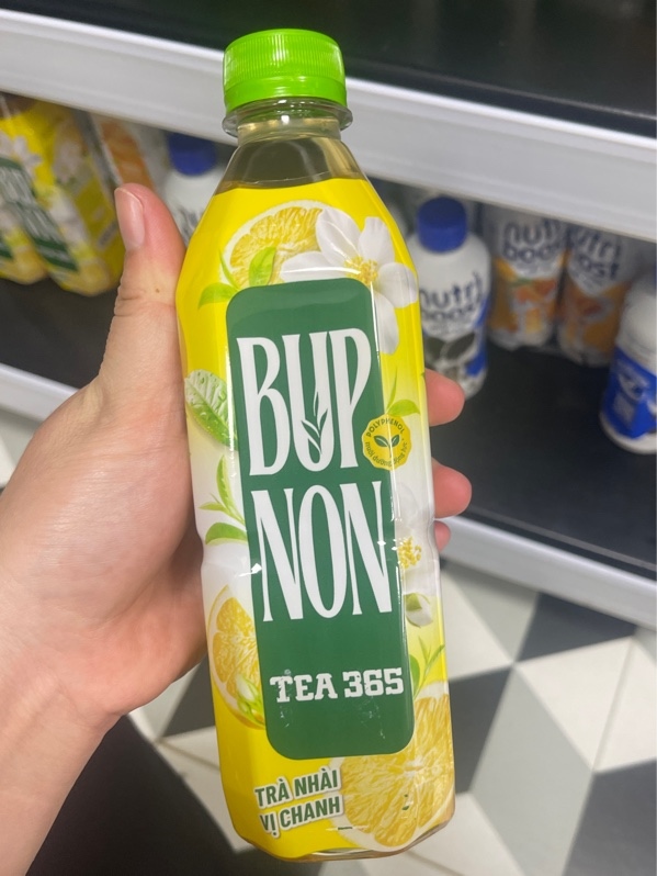 Trà Bupnon TEA365 Lài Vị Chanh 4bl × 6 chai × 500ml
