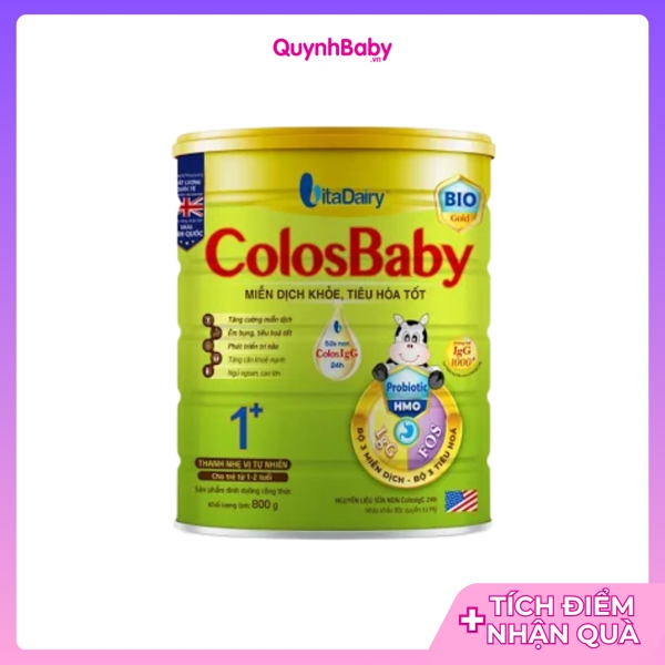 Sữa Bột VitaDairy ColosBaby Bio Gold 1+ Hộp 800g