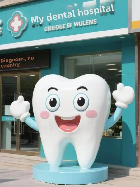 Mô Hình Mút Xốp Chiếc Răng 3D Trang Trí Cỡ Lớn