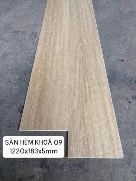 SÀN NHỰA HÈM KHÓA 4MM + 1MM IXPE (1220x183x5MM) - CT09 - MỚI