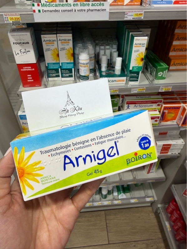 [Hàng Pháp- Bill Pháp] Kem tan bầm Arnigel date 2028