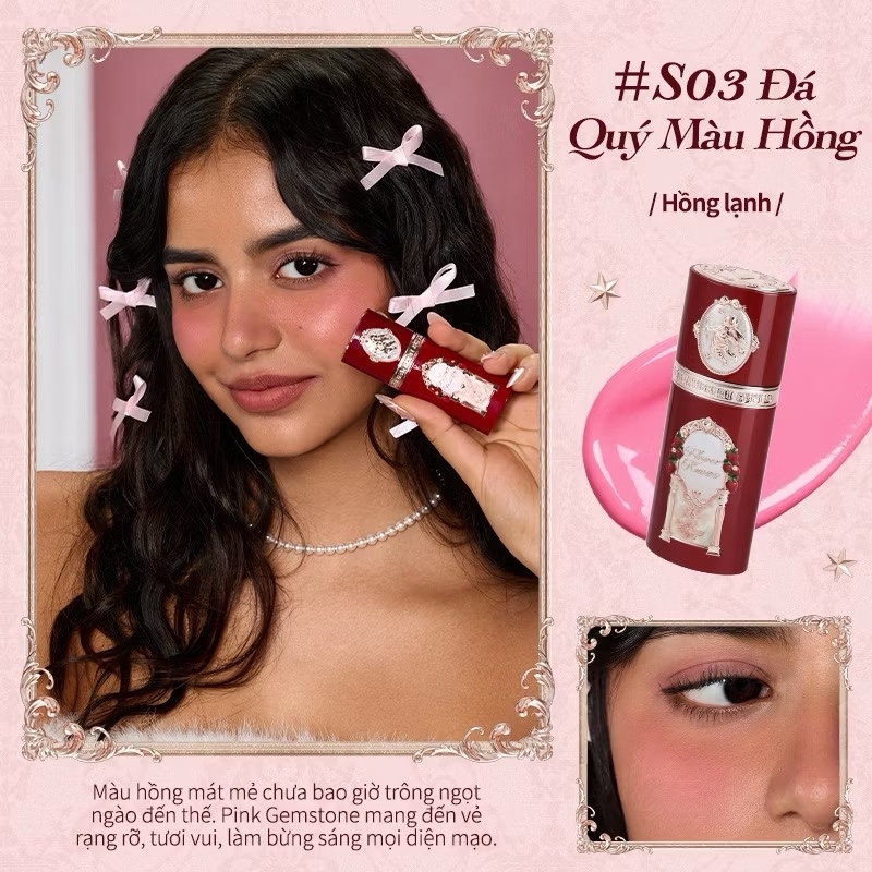 Má Hồng Kem Flower Knows Strawberry Tupid Tollection Liquid Blush - 03