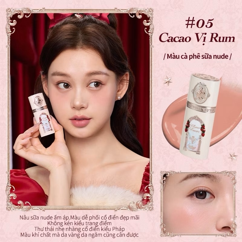 Má Hồng Kem Flower Knows Strawberry Tupid Tollection Liquid Blush - 05