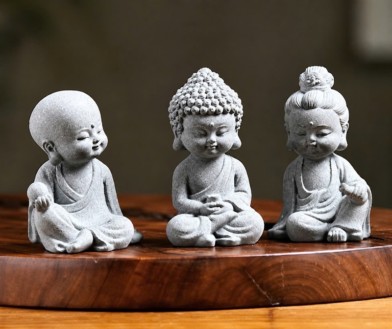 BỘ 3 SA THẠCH TƯỢNG HOÀ THƯỢNG,QUAN ÂM,PHẬT