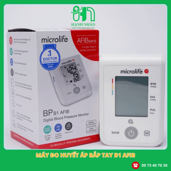 MÁY ĐO HUYẾT ÁP BẮP TAY B1 AFIB