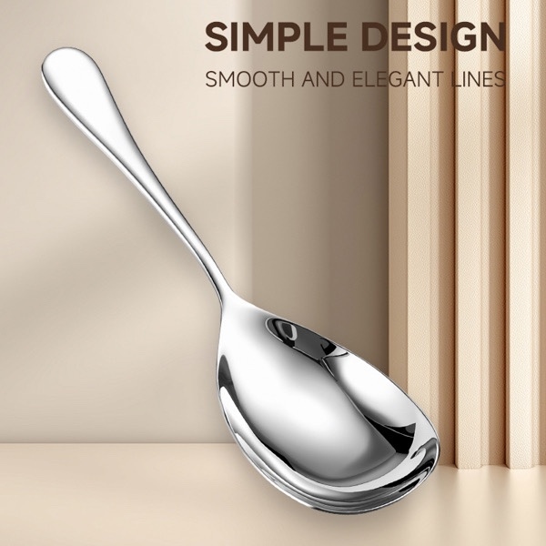 S83-O496 Thìa Muỗng Trứng Ngỗng Oyatton 24cm Inox 18/10, model: OYT-AL496P24