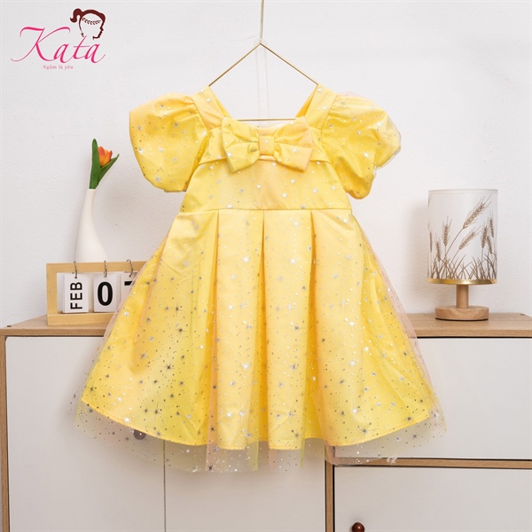 Đầm Bé Gái Công Chúa Ánh Sao Cầu Vồng Size 4-14 Cho Bé 12-35kg