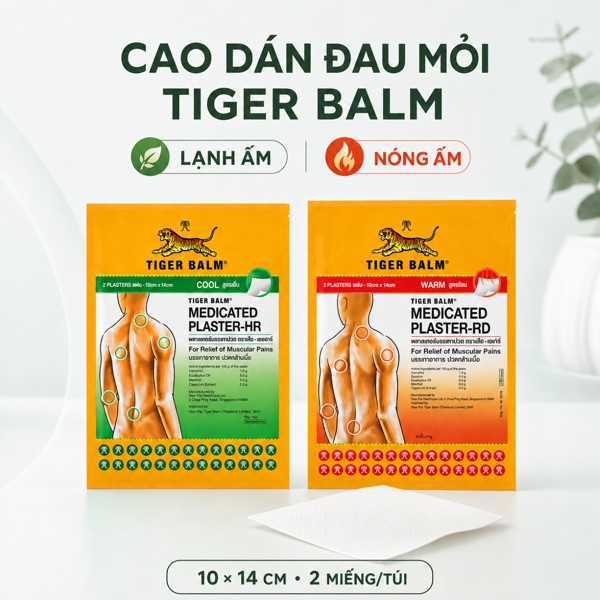 Cao Dán Đau Mỏi Tiger Balm 10x14cm