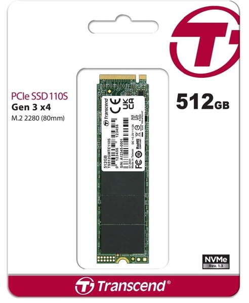 Ổ cứng SSD Transcend 110S NVMe PCIe Gen3 x4 512GB