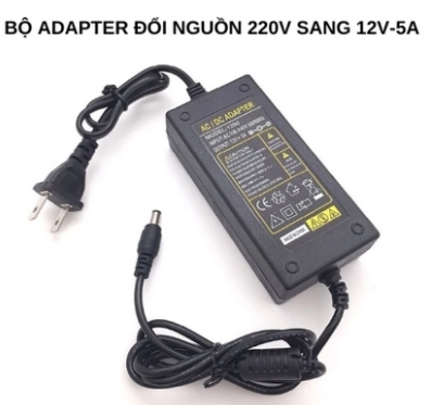 Bộ Nguồn Adapter 220V-12DVC -2A, Jack đực 2.1
