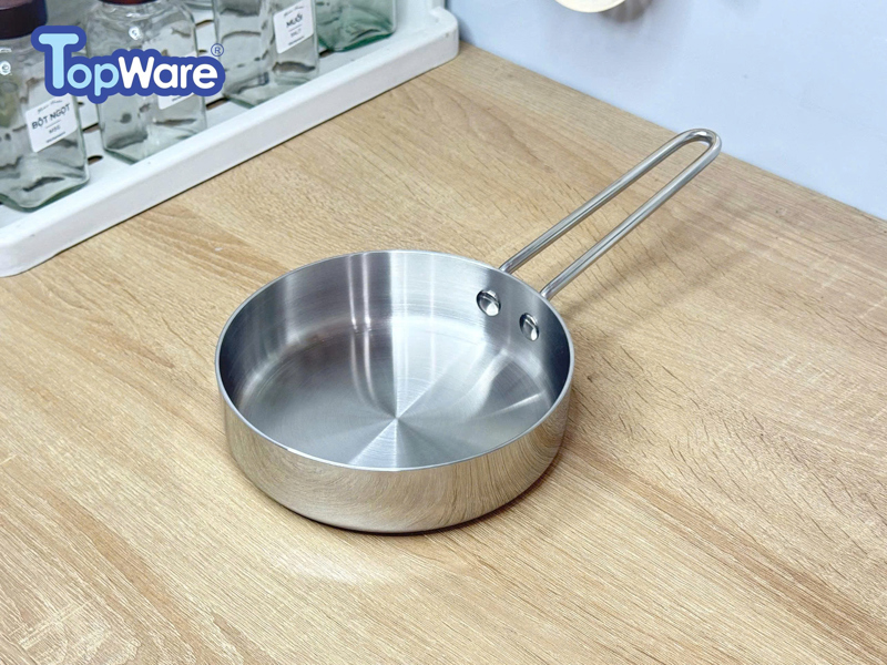 CHẢO CẠN INOX LIỀN KHỐI 16CM TOPWARE MODEL TWF-16IN