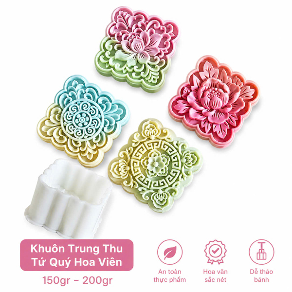 Khuôn LX 200G Vuông 4M Tứ Hoa Viên