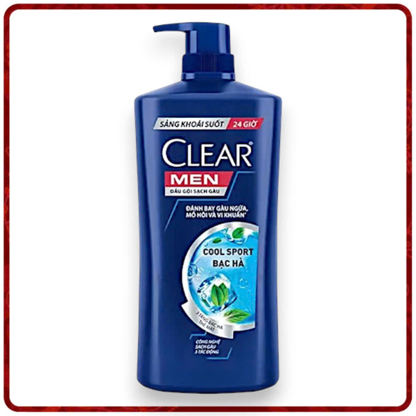 DẦU GỘI CLEAR MEN COOL SPORT BẠC HÀ 630G