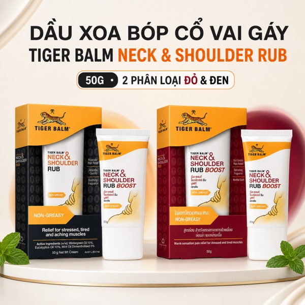 Dầu Xoa Bóp Tiger Balm Neck & Shoulder Rub 50g