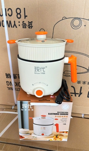 Ca Nấu Mì 1.8L Có Xửng Hấp Mẫu Mới (Thùng 24)