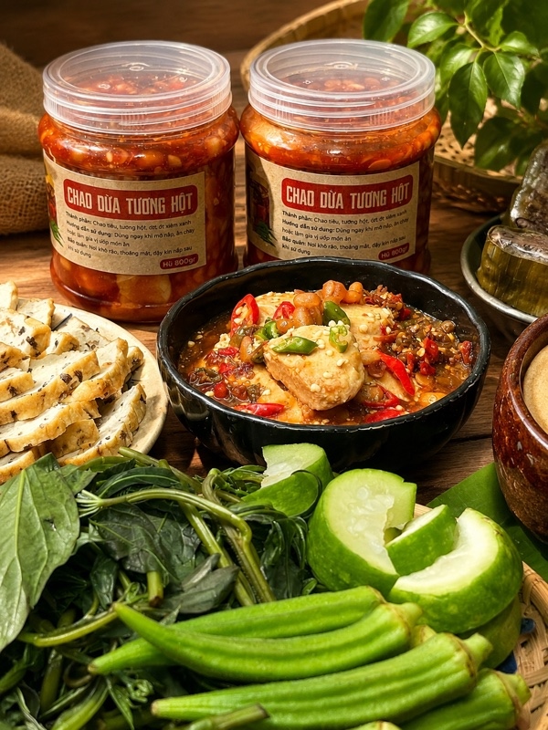 Chao dừa tương hột 750G