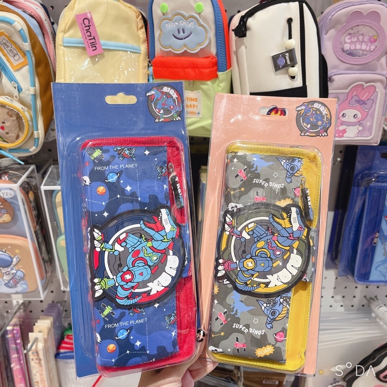 Bóp bút 2 ngăn Super Dinos No17854