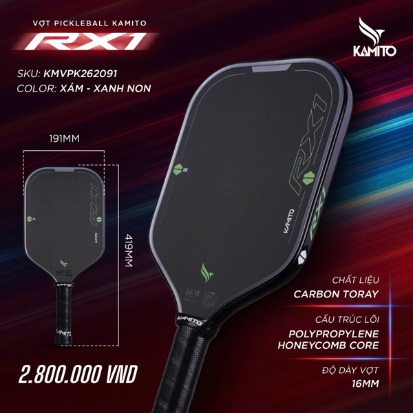 Giền Pickleball - Vợt pickleball kamito RX1