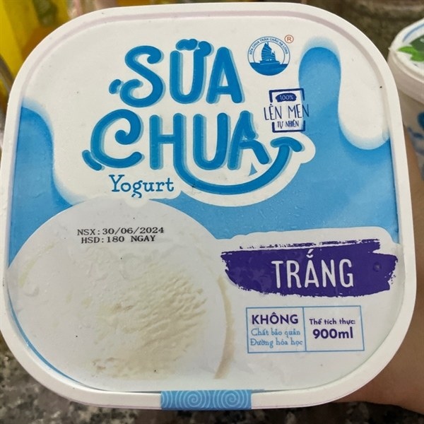 Sữa Chua Đông Lạnh Vị Tự Nhiên Hộp 900ml