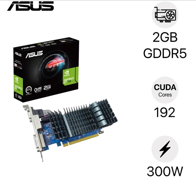Card hình VGA Asus GT710-2GB-2GD3-BRK-EVO