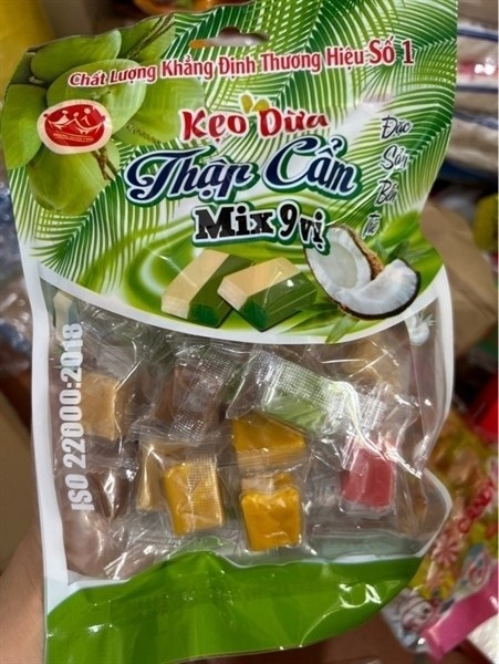 Kẹo dừa thập cẩm Mix 9 vị Phong An 200g