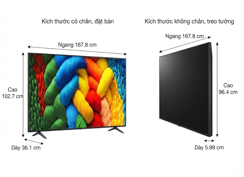 Smart Tivi NanoCell LG AI 4K 75 inch 75NANO80ASA 2025 - Indonesia - Trải nghiệm chơi game và xem phim cực đỉnh