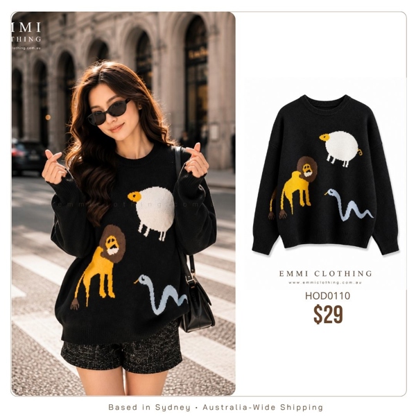 Black Sheep Graphic Sweater